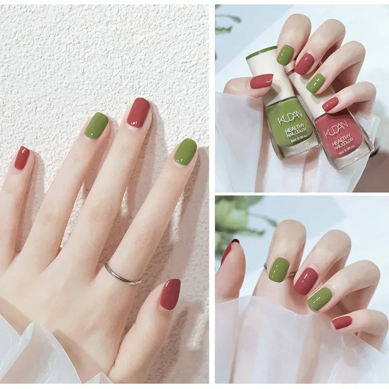 Smalto per unghie senza lampada da forno bianco Fine Glitter Non-Baking Non-peel trasparente lucido olio Base Coat smalto per unghie nudo