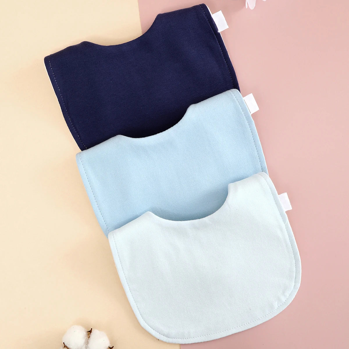 2/3 pezzi di cotone morbido bavaglini regolabili bavaglino neonato panni antirigurgito bandana sciarpa per bambini ragazzo ragazze alimentazione asciugamano saliva
