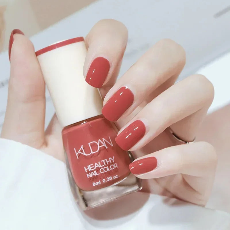 Smalto per unghie senza lampada da forno bianco Fine Glitter Non-Baking Non-peel trasparente lucido olio Base Coat smalto per unghie nudo