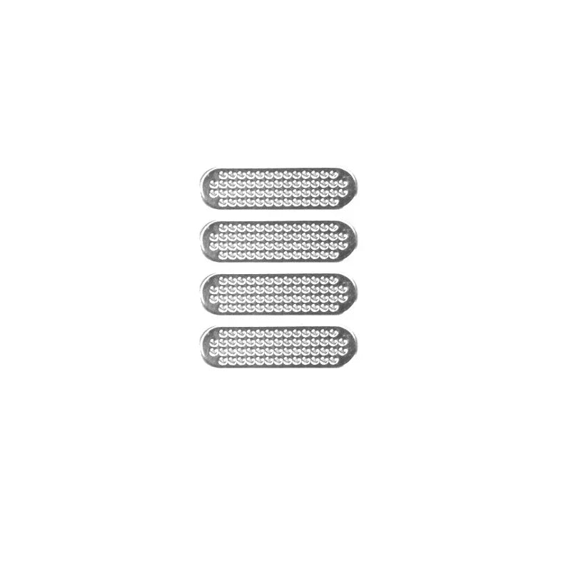 1-12 pezzi universale in rete metallica antipolvere adesivo adesivo per telefono rete per iPhone porta di ricarica protezione foro per altoparlante anti-polvere