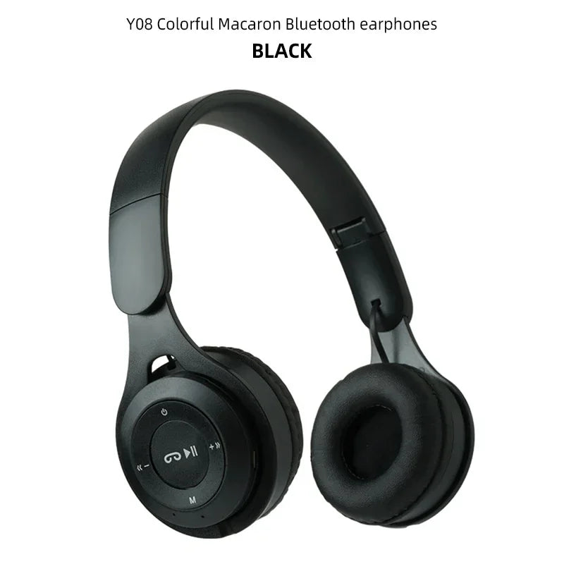 Cuffie Auricolari Bluetooth senza fili per bambini Caschi pieghevoli stereo Cuffie da gioco musicali Cuffie over-ear per iOS Android