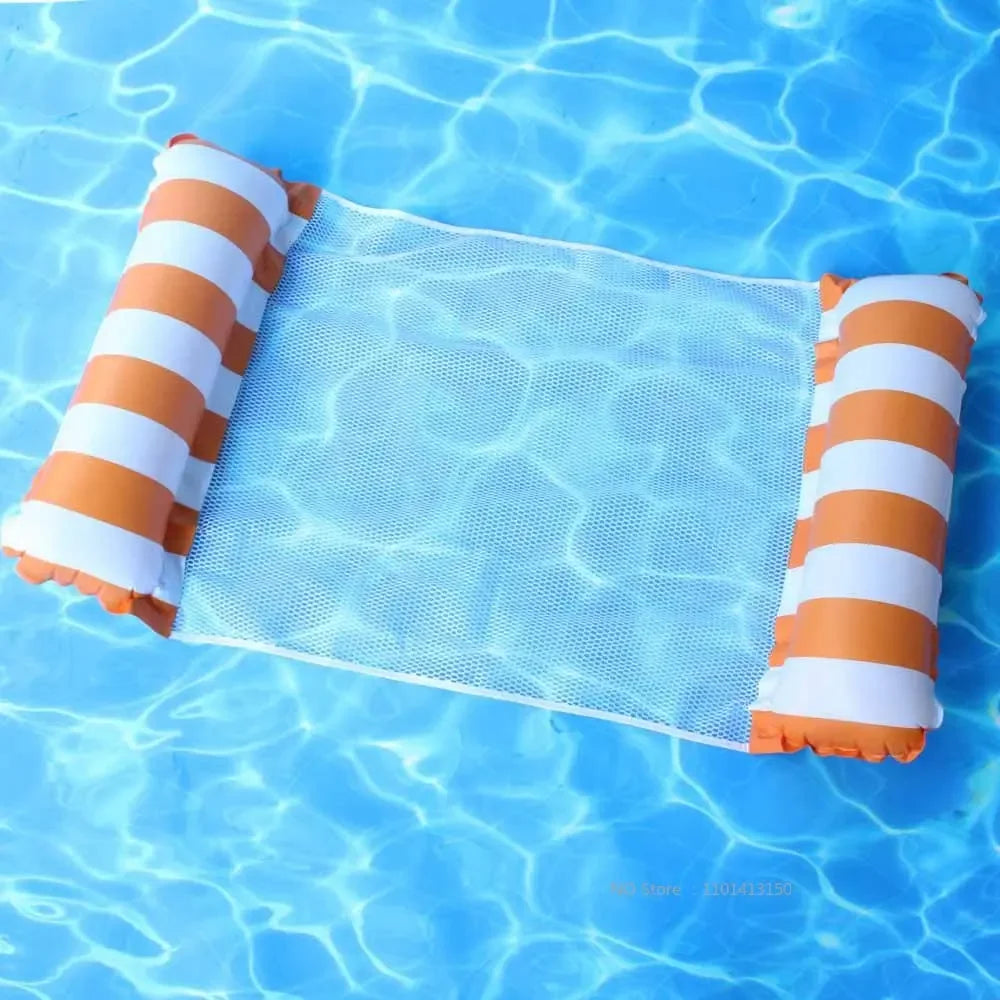 Nuova amaca ad acqua reclinabile gonfiabile galleggiante materasso da nuoto mare anello da nuoto piscina festa giocattolo reclinabile nuoto