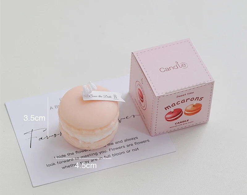 Candele profumate Macaron profumate per piante naturali Yulan Magnolia Frutta profumata Aromaterapia Festa Candela domestica con foglie rosse fresche