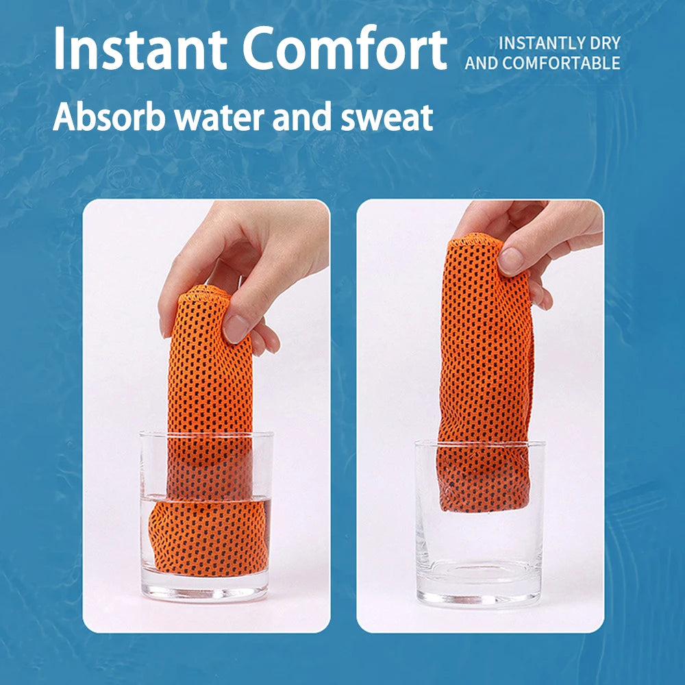 1PC Circolare In Silicone Avvolto Asciugamano Freddo Asciugamano di Raffreddamento Asciugamani In Microfibra Ad Asciugatura Rapida Accessori Da Spiaggia Asciugamano Sport Fitness