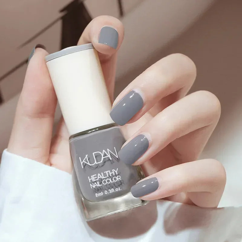 Smalto per unghie senza lampada da forno bianco Fine Glitter Non-Baking Non-peel trasparente lucido olio Base Coat smalto per unghie nudo