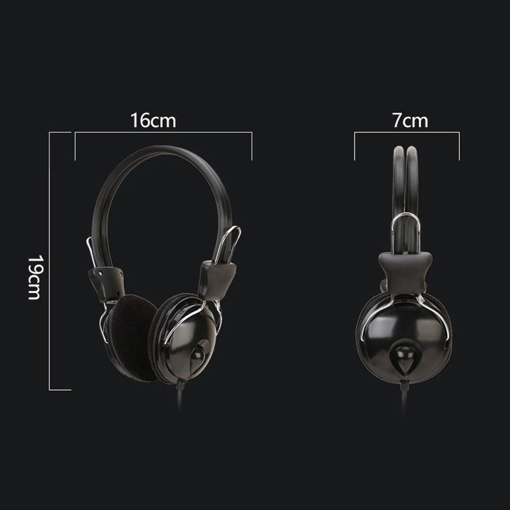 Cuffie sonore HD cablate da 3,5mm sopra le orecchie Cuffie auricolari con microfono stereo per musica HiFi con auricolari regolabili per telefono MP3 per PC