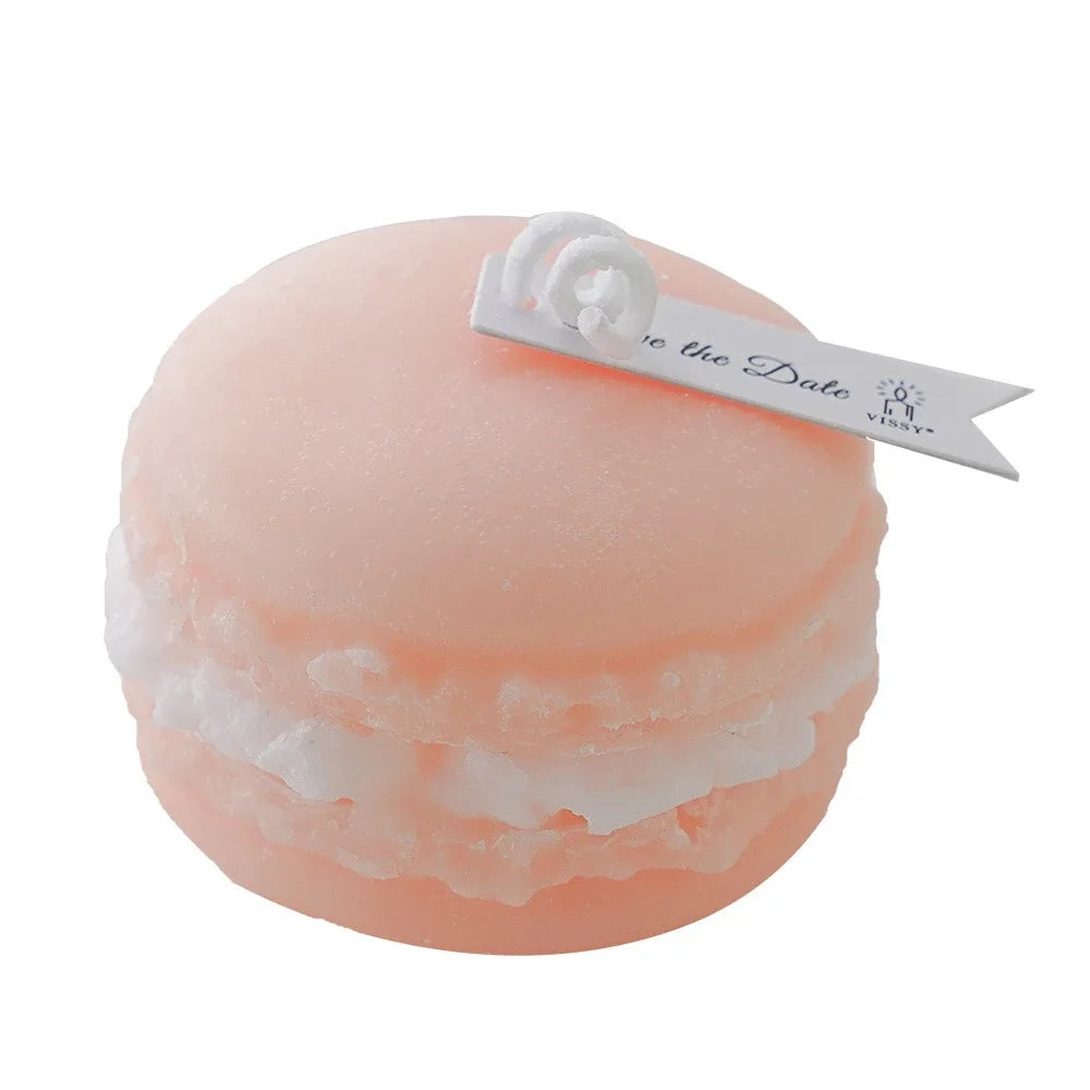 Candele profumate Macaron profumate per piante naturali Yulan Magnolia Frutta profumata Aromaterapia Festa Candela domestica con foglie rosse fresche