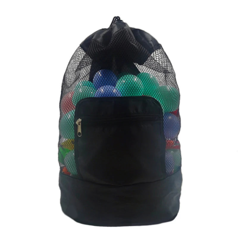 Borsa giocattolo da spiaggia pieghevole borsa portaoggetti da spiaggia borsa a rete borsa da viaggio Organizer per giocattoli articoli vari zaino portaoggetti con coulisse in rete