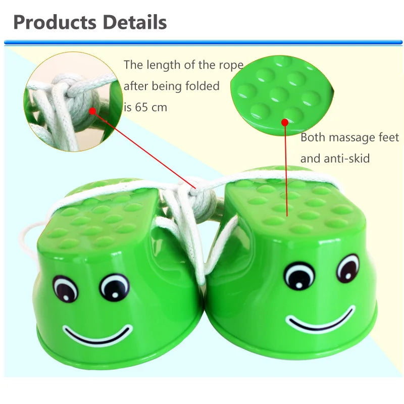 1 paio di trampoli da salto per sorriso per bambini Asilo Integrazione sensoriale Attrezzature per l'allenamento Giocattoli per la coordinazione dell'equilibrio per bambini