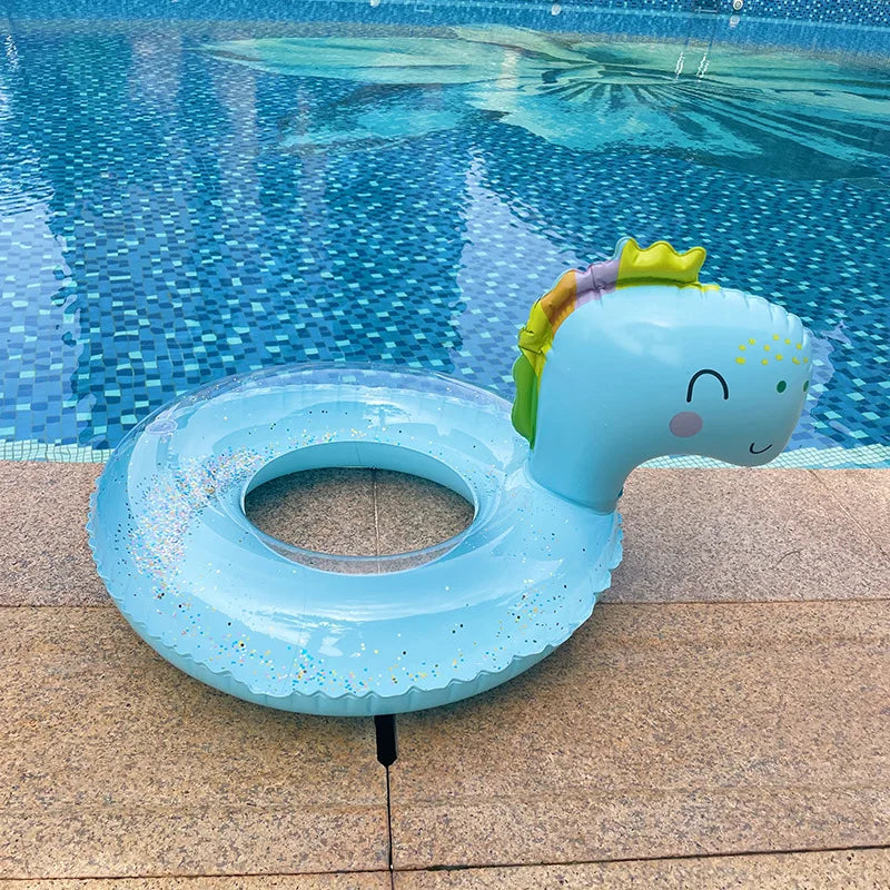 Rooxin Gonfiabile Flamingo Piscina Galleggiante Anello da Nuoto per Bambini Summer Beach Party Piscina Galleggiante Unicorno Nuoto Cerchio Accessori per Piscina