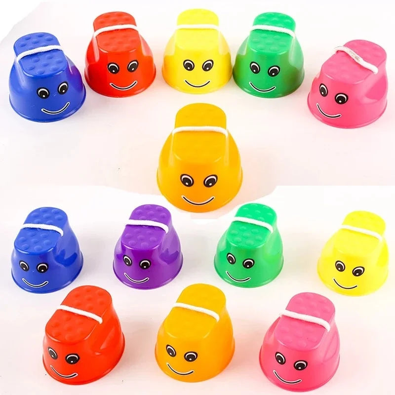 1 paio di trampoli da salto per sorriso per bambini Asilo Integrazione sensoriale Attrezzature per l'allenamento Giocattoli per la coordinazione dell'equilibrio per bambini