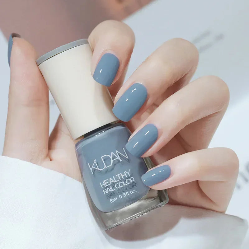 Smalto per unghie senza lampada da forno bianco Fine Glitter Non-Baking Non-peel trasparente lucido olio Base Coat smalto per unghie nudo