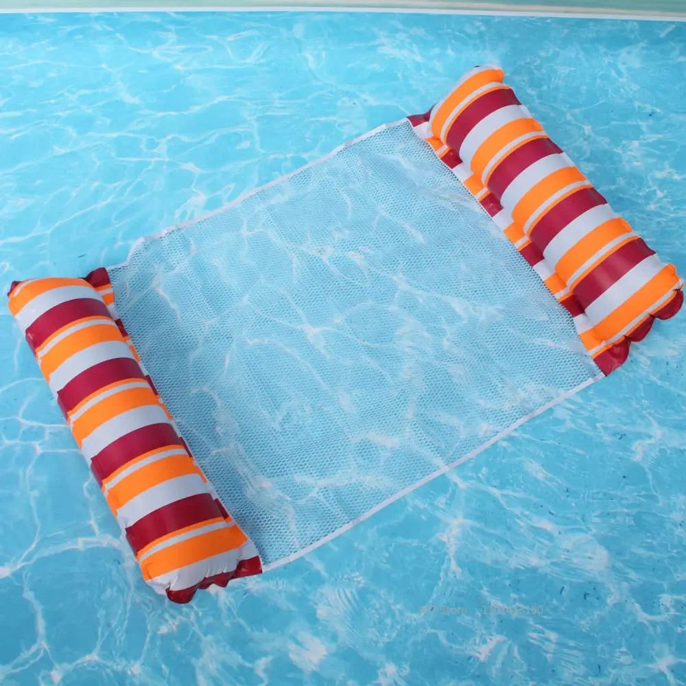 Nuova amaca ad acqua reclinabile gonfiabile galleggiante materasso da nuoto mare anello da nuoto piscina festa giocattolo reclinabile nuoto