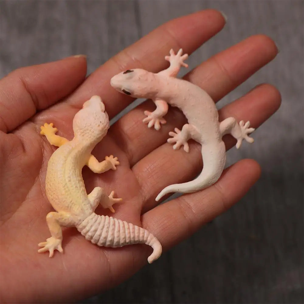 Geco Scherzo Puntelli Simulazione Lucertola Figure Figurine di animali Giocattoli cognitivi Figura Giocattoli animali Giochi per famiglie Lucertole Modello d'azione