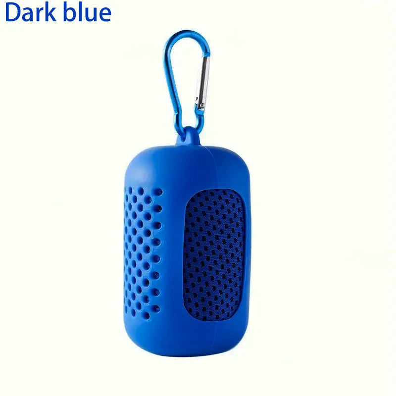 1PC Circolare In Silicone Avvolto Asciugamano Freddo Asciugamano di Raffreddamento Asciugamani In Microfibra Ad Asciugatura Rapida Accessori Da Spiaggia Asciugamano Sport Fitness