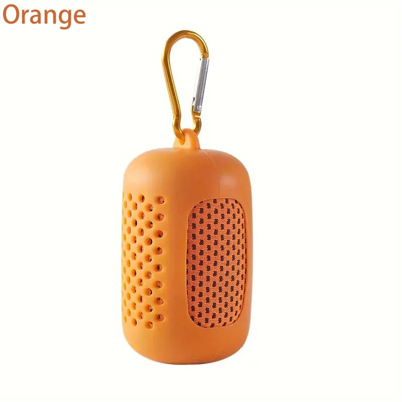 1PC Circolare In Silicone Avvolto Asciugamano Freddo Asciugamano di Raffreddamento Asciugamani In Microfibra Ad Asciugatura Rapida Accessori Da Spiaggia Asciugamano Sport Fitness