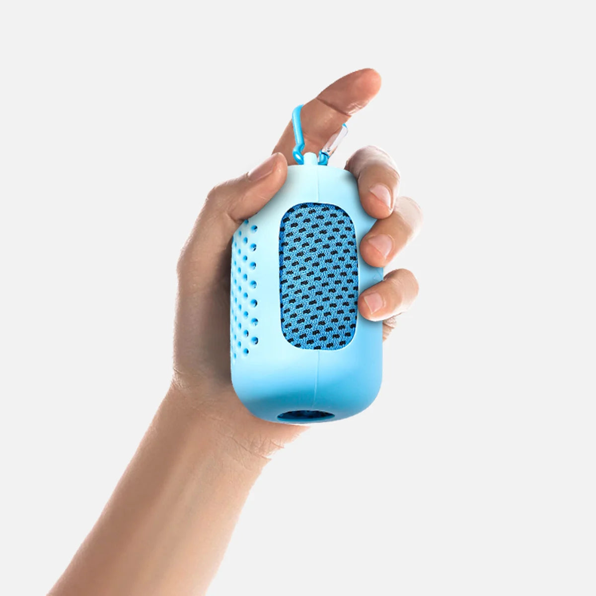 Asciugamano freddo circolare portatile avvolto in silicone Asciugamano rinfrescante Asciugamani in fibra di poliestere ad asciugatura rapida Accessori da spiaggia Sport Fitness