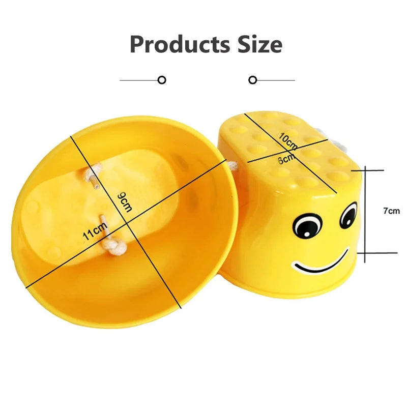 1 paio di trampoli da salto per sorriso per bambini Asilo Integrazione sensoriale Attrezzature per l'allenamento Giocattoli per la coordinazione dell'equilibrio per bambini