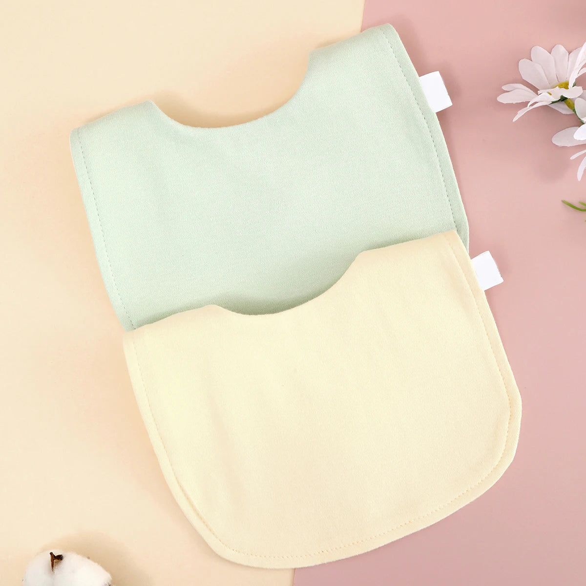 2/3 pezzi di cotone morbido bavaglini regolabili bavaglino neonato panni antirigurgito bandana sciarpa per bambini ragazzo ragazze alimentazione asciugamano saliva