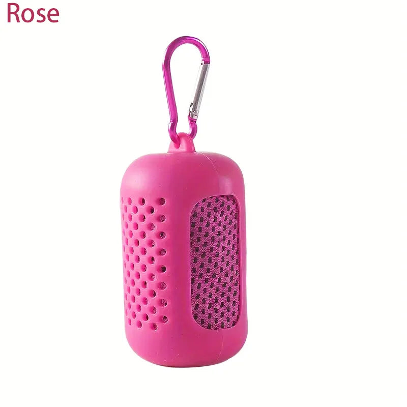 1PC Circolare In Silicone Avvolto Asciugamano Freddo Asciugamano di Raffreddamento Asciugamani In Microfibra Ad Asciugatura Rapida Accessori Da Spiaggia Asciugamano Sport Fitness