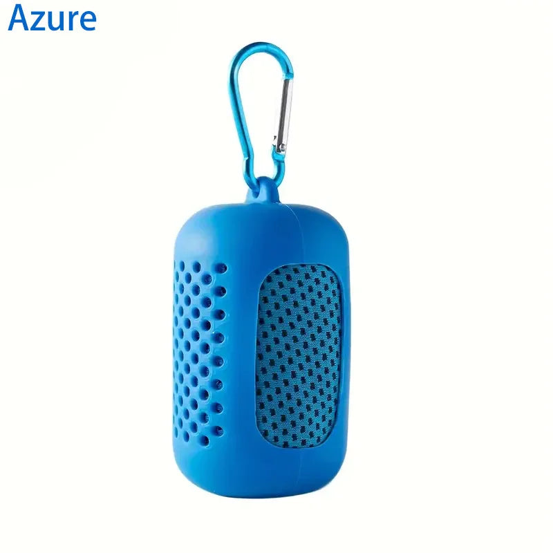1PC Circolare In Silicone Avvolto Asciugamano Freddo Asciugamano di Raffreddamento Asciugamani In Microfibra Ad Asciugatura Rapida Accessori Da Spiaggia Asciugamano Sport Fitness