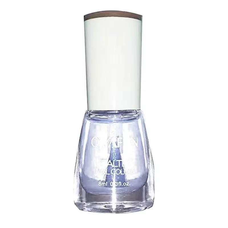 Smalto per unghie senza lampada da forno bianco Fine Glitter Non-Baking Non-peel trasparente lucido olio Base Coat smalto per unghie nudo