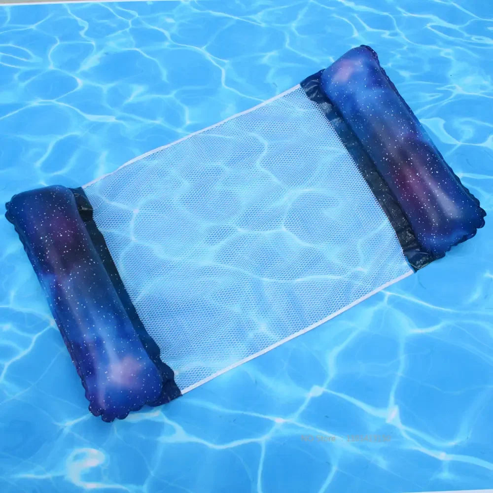 Nuova amaca ad acqua reclinabile gonfiabile galleggiante materasso da nuoto mare anello da nuoto piscina festa giocattolo reclinabile nuoto