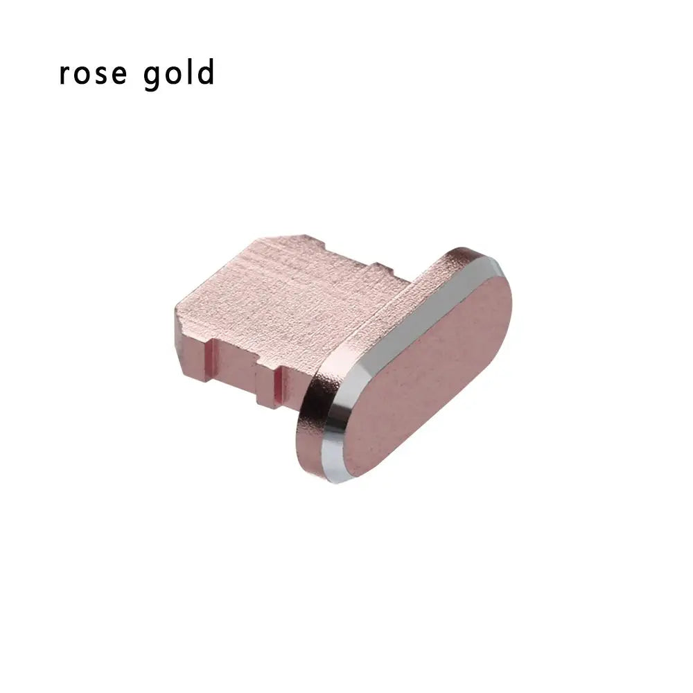 1PC porta di ricarica in metallo tappo antipolvere per iPhone15 14 13 12 11 X XR Max 8 7 Plus accessorio per telefono coperchio del cappuccio della spina di ricarica