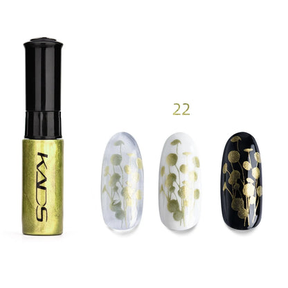 KADS 1pc Nail Art Stamping Polish bianco nero colorato Stamp Plate stampa vernice penna vernici per Manicure Template Lacker