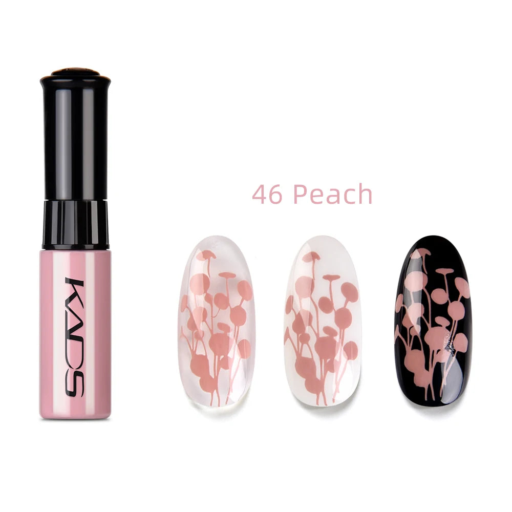 KADS 1pc Nail Art Stamping Polish bianco nero colorato Stamp Plate stampa vernice penna vernici per Manicure Template Lacker