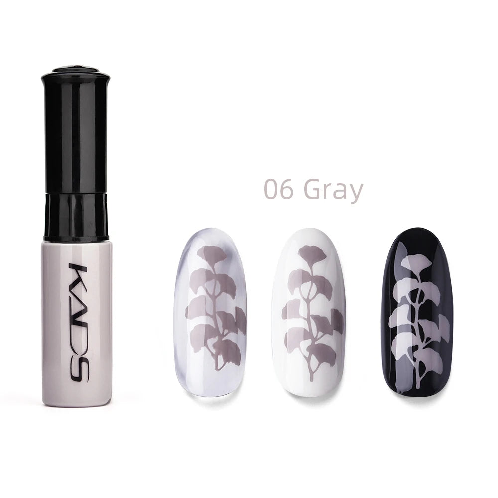 KADS 1pc Nail Art Stamping Polish bianco nero colorato Stamp Plate stampa vernice penna vernici per Manicure Template Lacker
