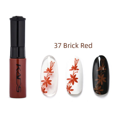 KADS 1pc Nail Art Stamping Polish bianco nero colorato Stamp Plate stampa vernice penna vernici per Manicure Template Lacker
