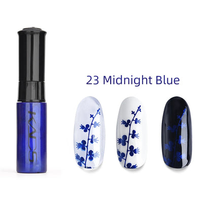 KADS 1pc Nail Art Stamping Polish bianco nero colorato Stamp Plate stampa vernice penna vernici per Manicure Template Lacker