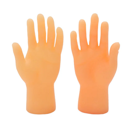 Simulazione piccole mani divertenti mini mani piede manica dito burattino a mano in silicone romanzo scherzo giocattoli per dita stuzzicare oggetti di scena per gatti