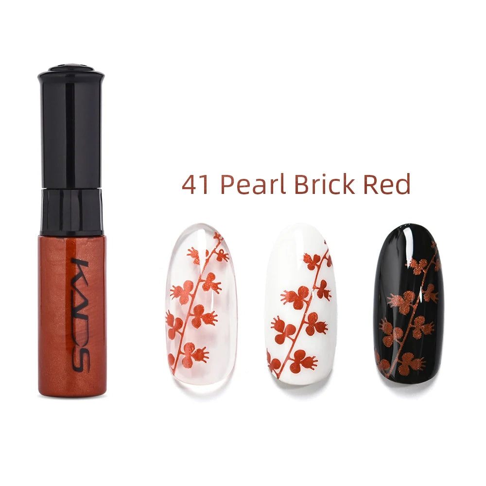 KADS 1pc Nail Art Stamping Polish bianco nero colorato Stamp Plate stampa vernice penna vernici per Manicure Template Lacker