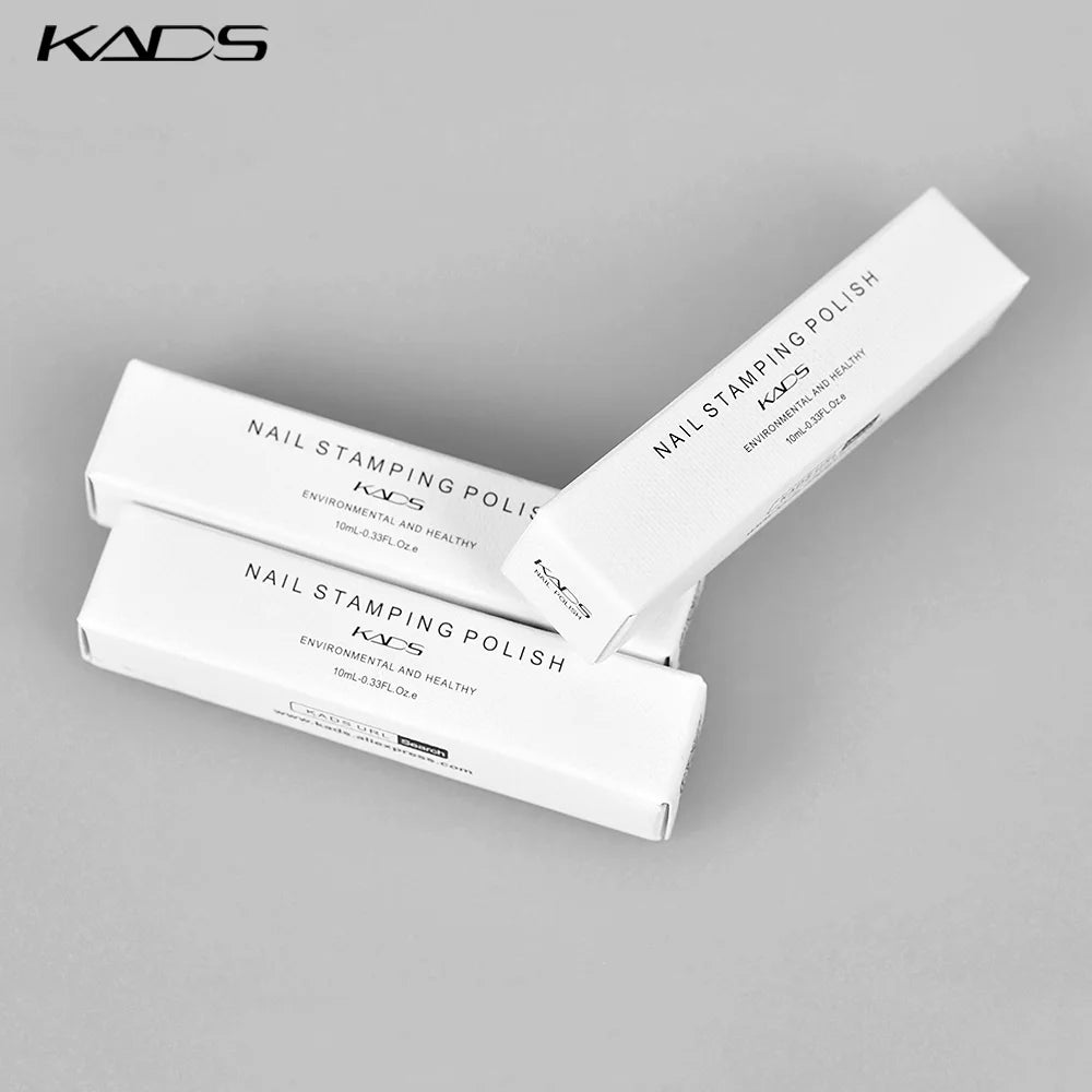 KADS 1pc Nail Art Stamping Polish bianco nero colorato Stamp Plate stampa vernice penna vernici per Manicure Template Lacker
