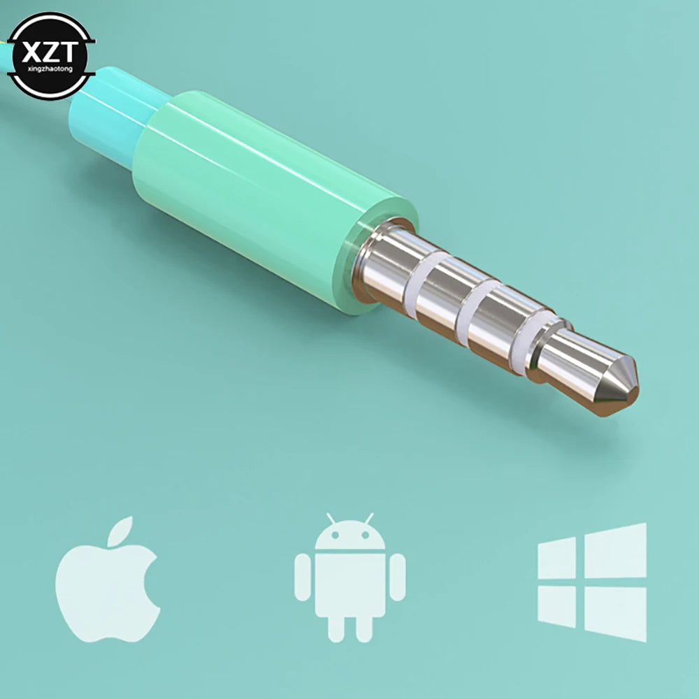 U24 Filo Auricolare stereo 3.5MM Cuffie intrauricolari Corsa Gioco musicale Auricolare Cancellazione del rumore per telefono cellulare PC PAD Laptop con microfono