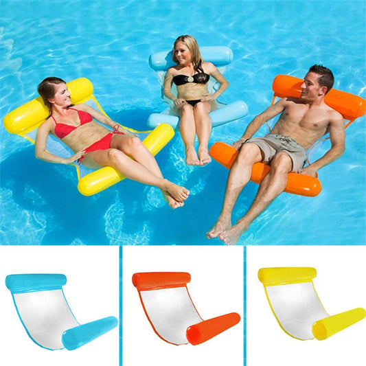 PVC Estate Gonfiabile Pieghevole Fila Galleggiante Piscina Acqua Amaca Materassi Ad Aria Letto Spiaggia Sport Acquatici Lettino Sedia