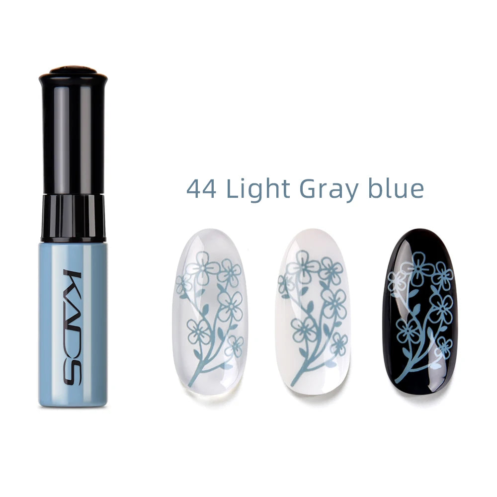 KADS 1pc Nail Art Stamping Polish bianco nero colorato Stamp Plate stampa vernice penna vernici per Manicure Template Lacker