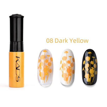 KADS 1pc Nail Art Stamping Polish bianco nero colorato Stamp Plate stampa vernice penna vernici per Manicure Template Lacker