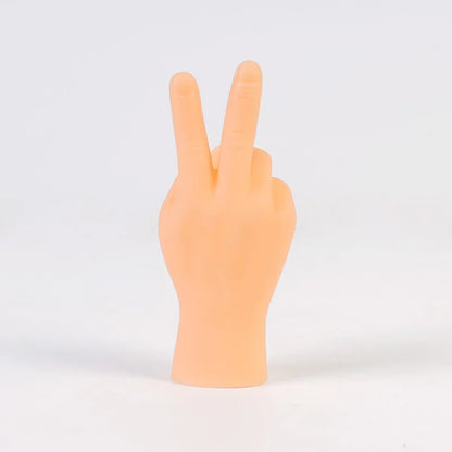 Simulazione piccole mani divertenti mini mani piede manica dito burattino a mano in silicone romanzo scherzo giocattoli per dita stuzzicare oggetti di scena per gatti