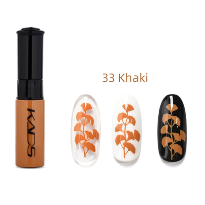 KADS 1pc Nail Art Stamping Polish bianco nero colorato Stamp Plate stampa vernice penna vernici per Manicure Template Lacker
