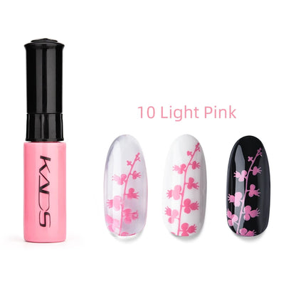 KADS 1pc Nail Art Stamping Polish bianco nero colorato Stamp Plate stampa vernice penna vernici per Manicure Template Lacker