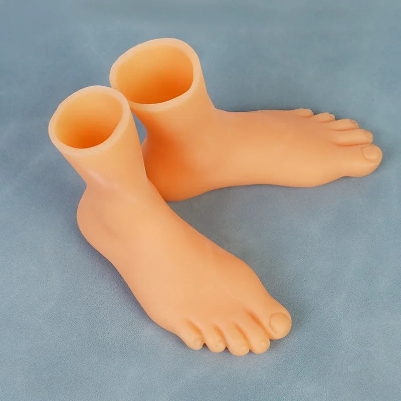 Simulazione piccole mani divertenti mini mani piede manica dito burattino a mano in silicone romanzo scherzo giocattoli per dita stuzzicare oggetti di scena per gatti