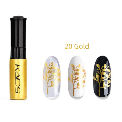 KADS 1pc Nail Art Stamping Polish bianco nero colorato Stamp Plate stampa vernice penna vernici per Manicure Template Lacker