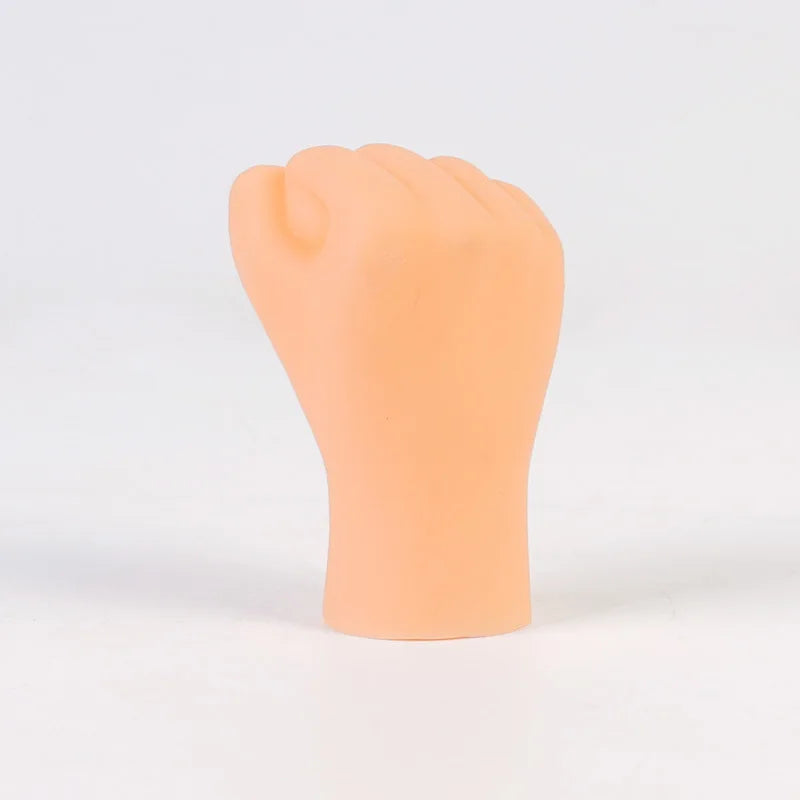 Simulazione piccole mani divertenti mini mani piede manica dito burattino a mano in silicone romanzo scherzo giocattoli per dita stuzzicare oggetti di scena per gatti