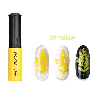 KADS 1pc Nail Art Stamping Polish bianco nero colorato Stamp Plate stampa vernice penna vernici per Manicure Template Lacker