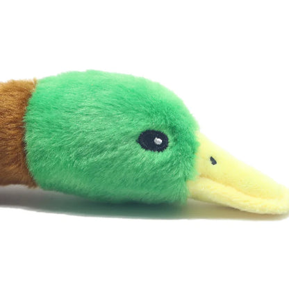 Simpatici cani di peluche con anatra che stridono giocattoli Divertenti giochi per animali domestici Giocattolo da masticare interattivo per accessori per animali domestici di taglia piccola e media