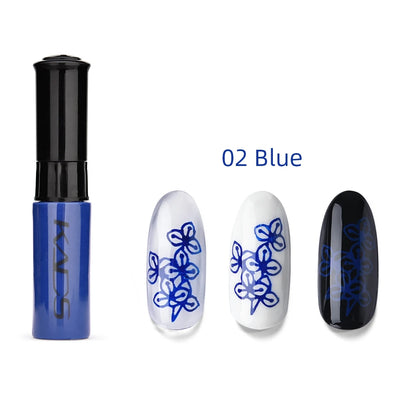 KADS 1pc Nail Art Stamping Polish bianco nero colorato Stamp Plate stampa vernice penna vernici per Manicure Template Lacker