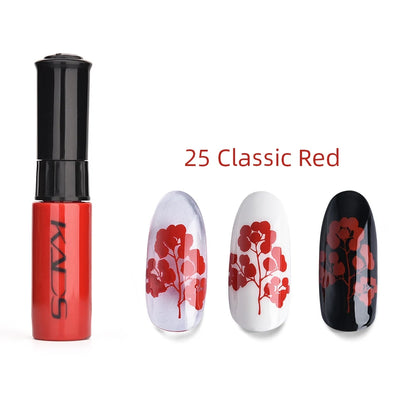 KADS 1pc Nail Art Stamping Polish bianco nero colorato Stamp Plate stampa vernice penna vernici per Manicure Template Lacker